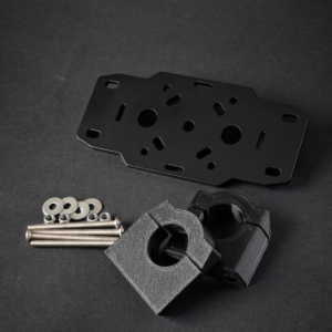 Soporte de manillar multianclaje en aluminio pintado al horno para GPS